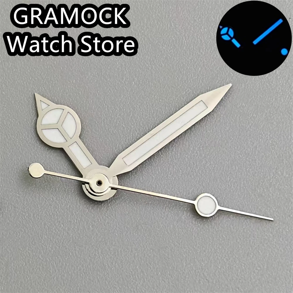 Elegant Multi-Colored Luminous Watch Hands - Silver, Gold, Rose Gold, Green, Blue