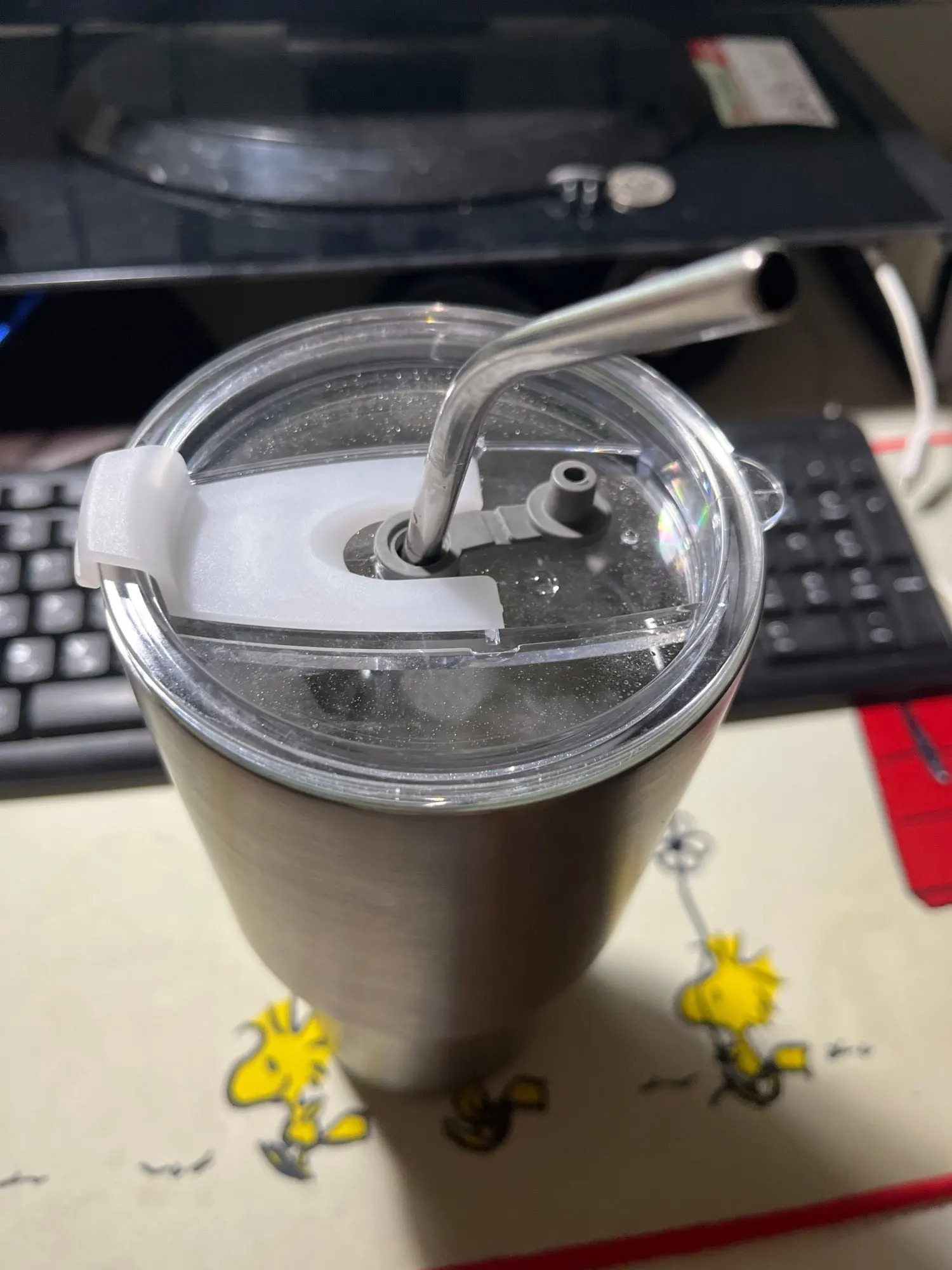 Magic Stainless Steel Freeze Thermos Cup with Straw Ice Coffee Drink Vacuum Insulated Bottle Car Travel Outdoor Mountain Cup photo review