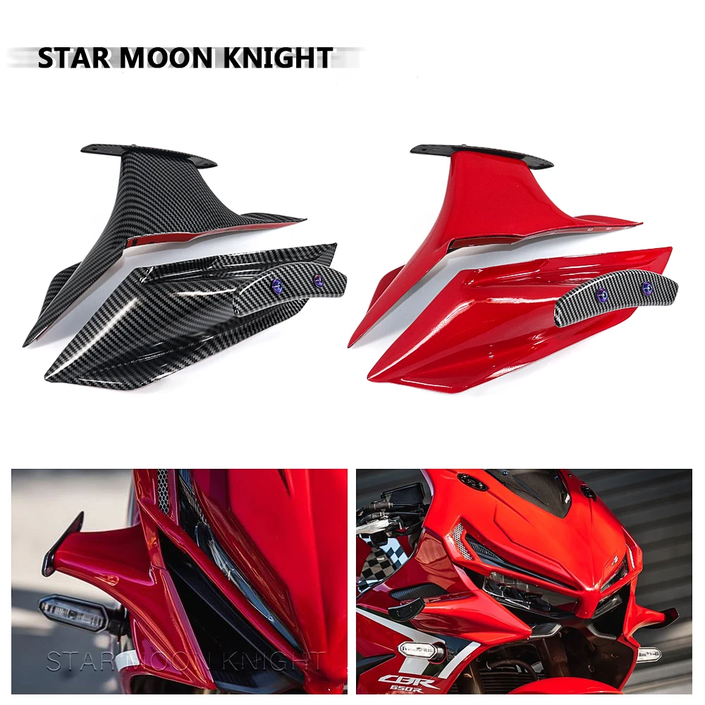 

CBR650 Fairing Winglets Aerodynamic Wing For Honda CBR650R Motorcycle Wing Protection Cover Kit Fixed Winglet CBR 650R 2019-2022