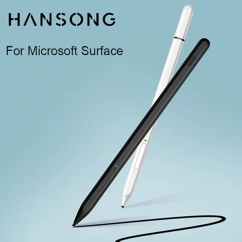 Penna Compatibile con Microsoft Surface, Ricarica Rapida, Sensibile all'Inclinazione & Stylus Pen, Magnetica Penna Touch Compatibile con Surface Pro 9/X/8/7/6/5/4/3, Surface Book/Go/Laptop/Studio
