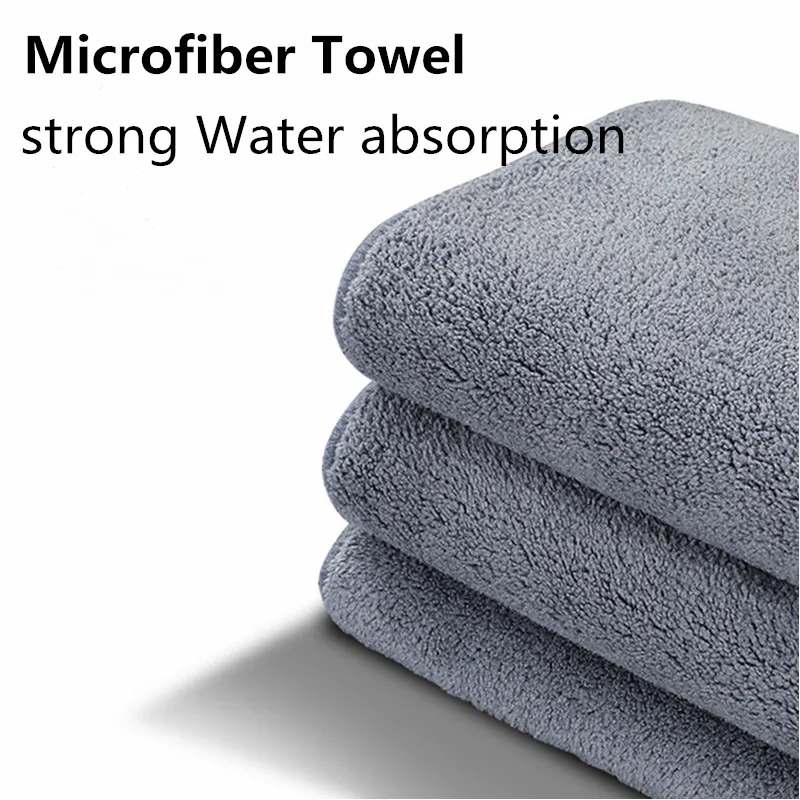 

High-end Microfiber Auto Wash Towel Car Cleaning Drying Cloth Hemming Car Care Cloth Detailing Car Wash Towel Car Cleaning Cloth