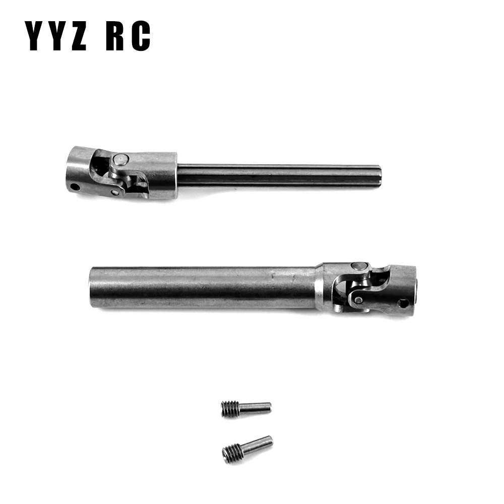 Drive Shaft Universal Joint Driveshaft Metal For Axial Scx10 Upgrade Parts Remote Control Rc Crawler Accessories 1/10 Scale Toys 3