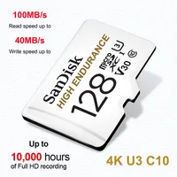 SanDisk MAX ENDURANCE Micro SD Card 32GB 64GB 128GB 256GB High-speed Reading and Writing Video Surveillance U3 V30 4K for Drones