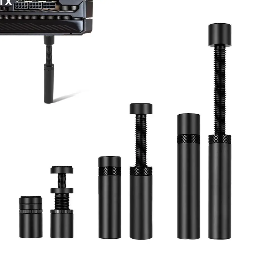 새로운 알루미늄 GPU 홀더 수직형 블랙 실버 마그네틱 브래킷 27-120mm 텔레스코픽 회전 스탠드