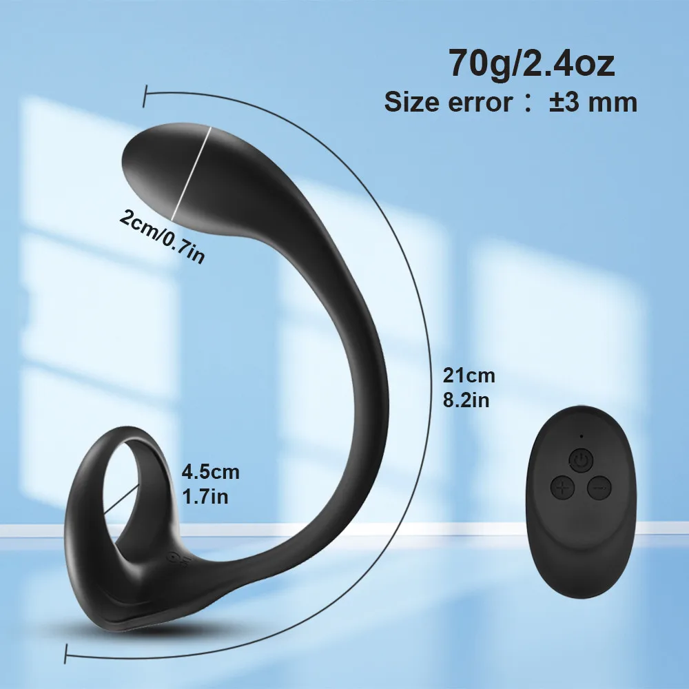 New Prostate Massager Penis Ring Vibrator For Men Masturbator