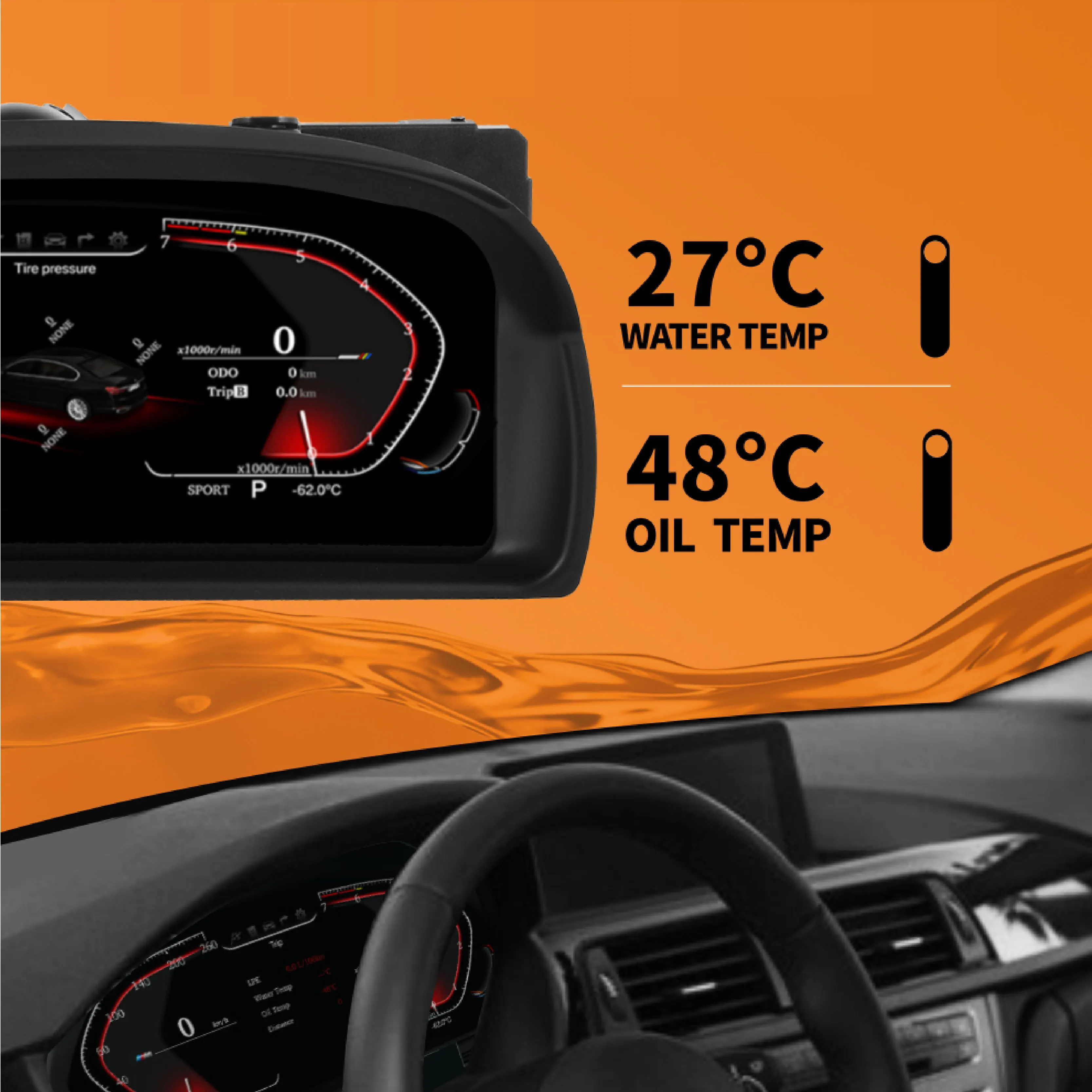 スピードメーター用LCDデジタルインストルメントパネル,BMW x1