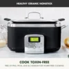 Elite 8 - in -1 Programmable 6QT Electric Slow Cooker, Dishwasher Safe Lid & Removable Crock, PFAS-Free Healthy Ceramic Nonstick 2