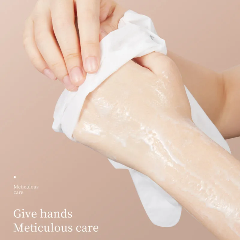 SADOER Rose Moisturizing Hand Mask Whitening Nourishing Anti-aging Hydrating Hand Exfoliating Gloves Hands Skin Care Products