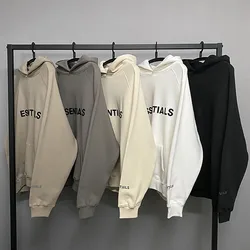 Essentials camisola com capuz designer merk jerry lorenzo borracha impresso letras hiphop losse unisex de alta qualidade algodão