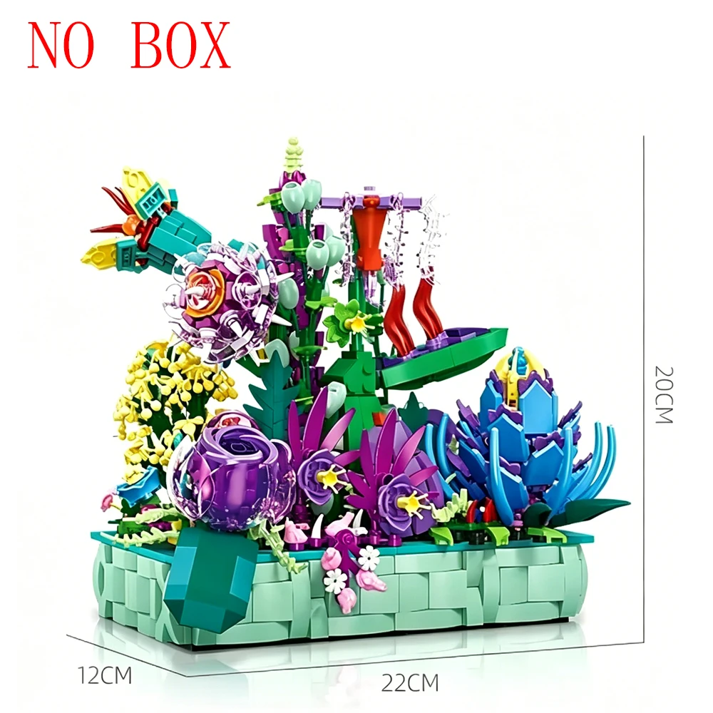 Sunflower Building Blocks Bouquet Set - Creative Home Decoration & Educational Toy Gift Set