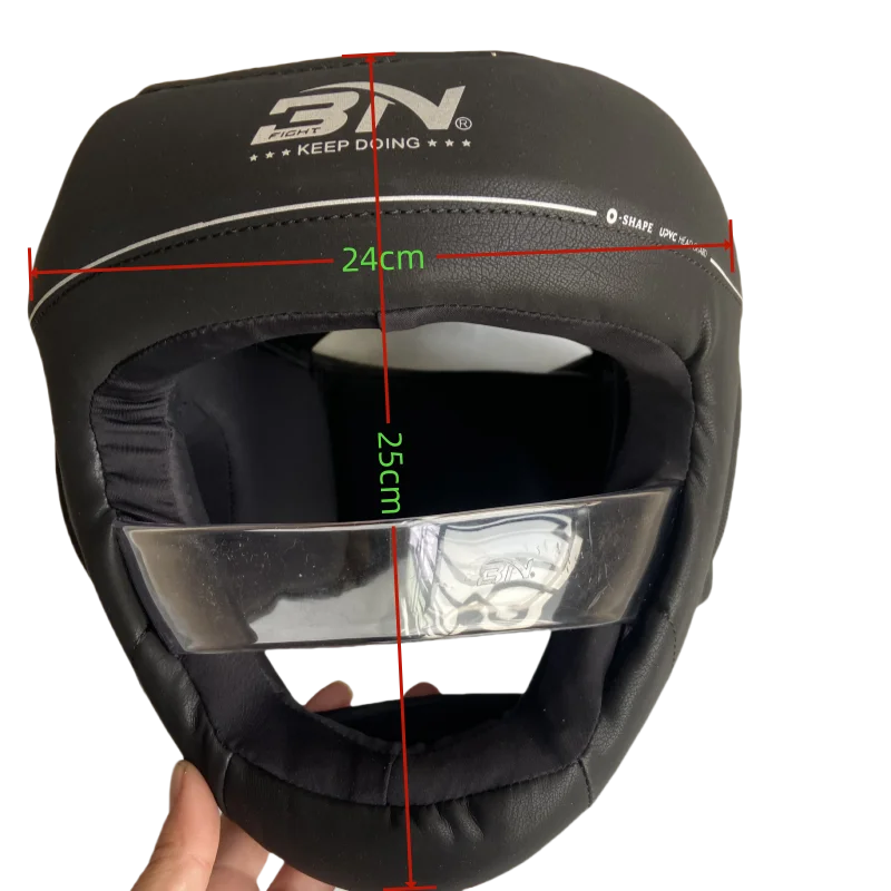 BN Adjustable Children Adult Sanda Muay Thai Boxing Helmet W/Insert Mask Kick Martial Arts Combat Headgear Training Equipment EO