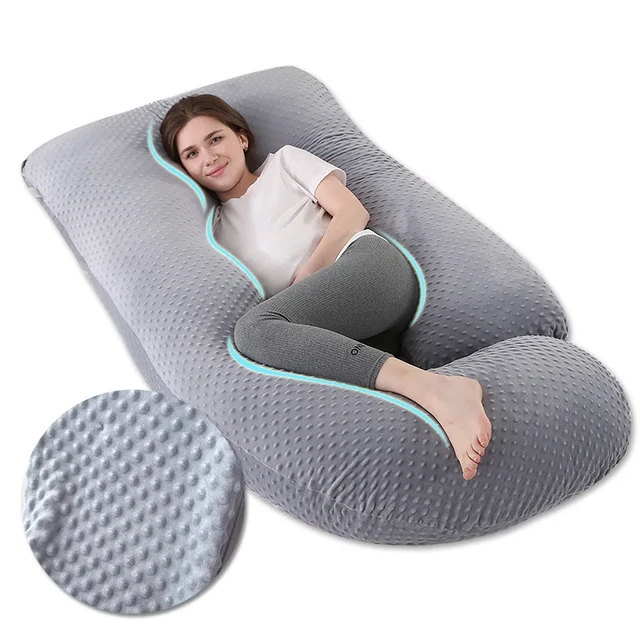 Almohada multifunción para mujer embarazada, cojín de maternidad para la  piel suave y agradable, protección lateral para dormir, soporte para la  cintura, 1 unidad - AliExpress