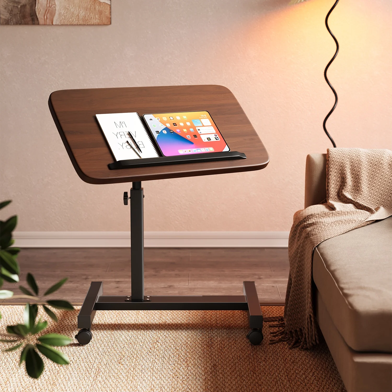 Writing Bedroom Adjustable Bedside Table Movable Sofa Computer Desk Living Room Folding Table Balcony Crayon Corner 베드테이블