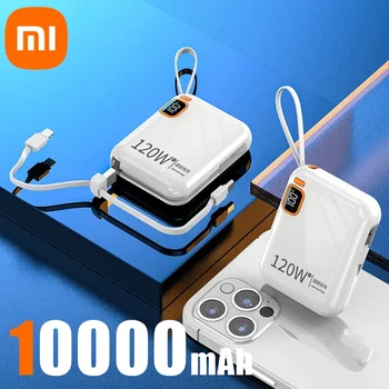 Xiaomi 120W Fast Charging 50000mAh Large Capacity Portable Power Bank Cable Two-way Mini Powerbank for iPhone Samsung Huawei 11