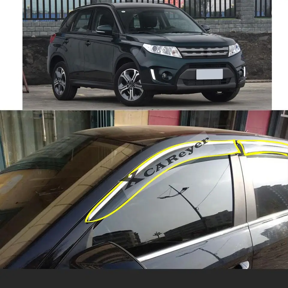 4 Pcs Car Wind Deflectors For BMW X1 2016 2017 2018 2019 2020 2021 2022 Front Rear Side Window Visor Weather Shields Visors Rain Smoke Accessories