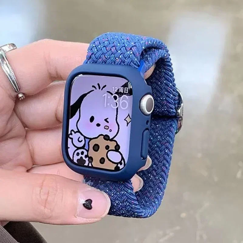 Korean Cute Braided Strap + Case for Apple Watch - Nylon Bracelet