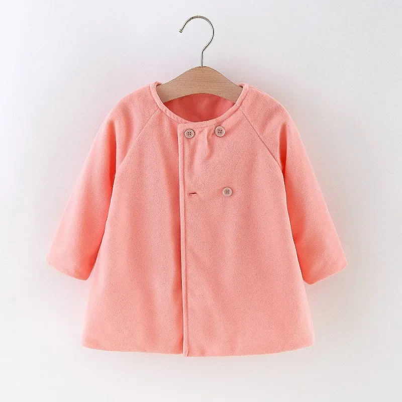 Baby Girls Solid Coat 6