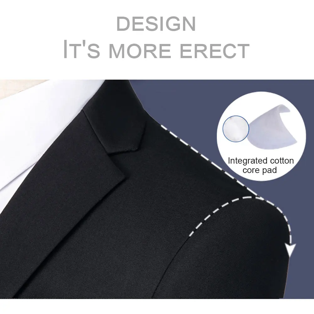 Formal Suit Plus Size Male Suit for Wedding Business 4XL-10XL