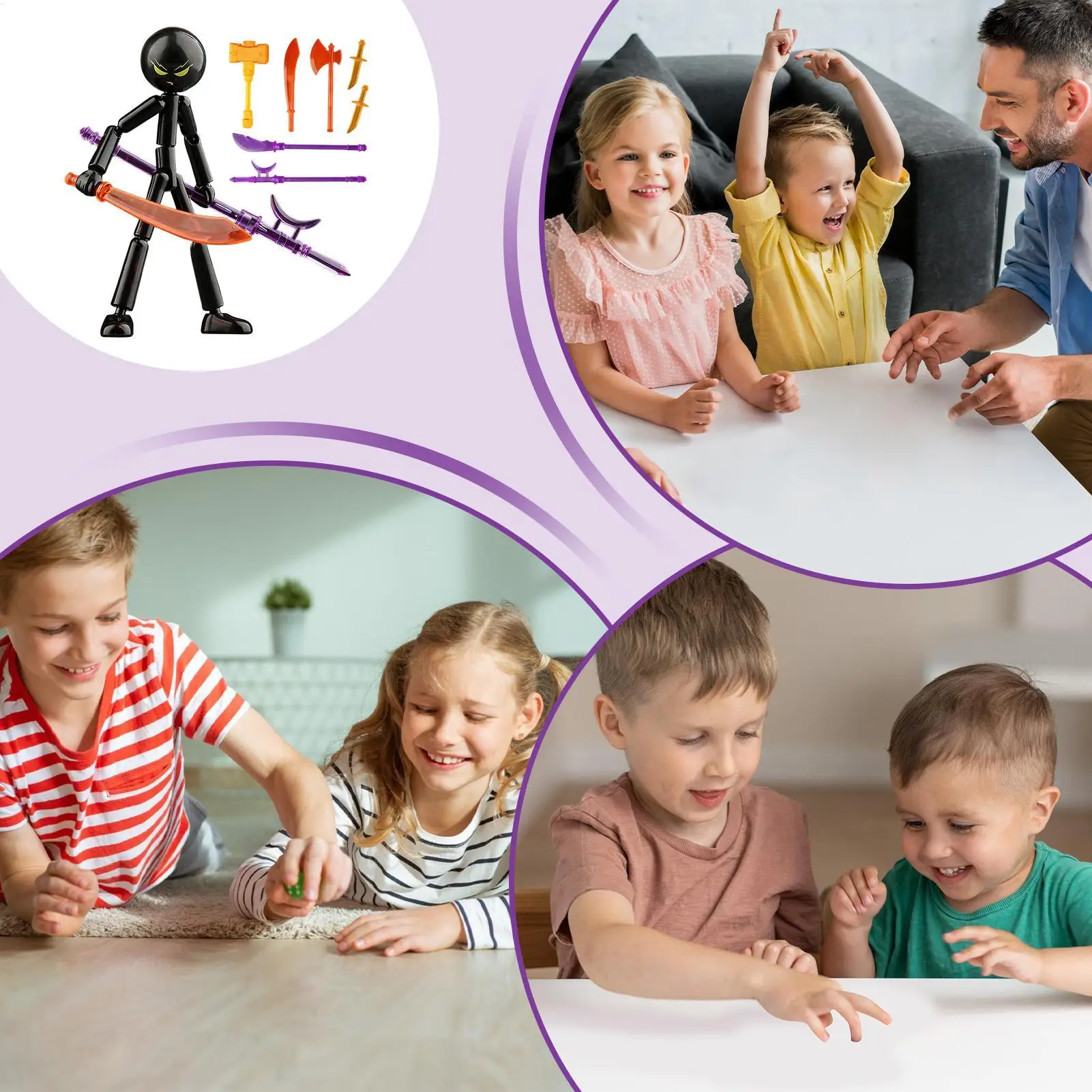 Flexible Movable Joint Action Figure Toy Multi-pose Adjustable Articulated Model Classic Collectible Figurine Home Desktop Decor - 6