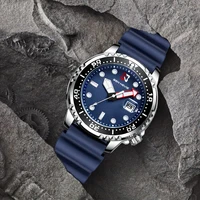 Business Quartz Men's Watch Fashion Leisure Sports Single Calendar Waterproof Watch Men's Circle Mouth Rotatable Versatile Watch 2