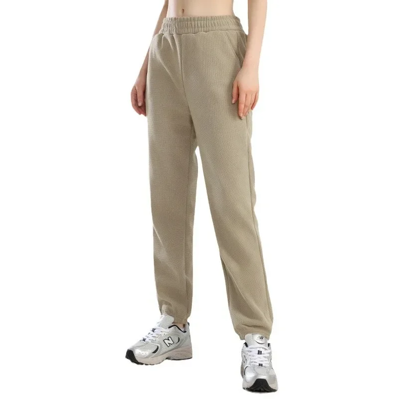 Thickened Fleece Lined Sports Pants Casual Autumn Winter Warm Trousers Small Size Adjustable Waistband Skateboard Long Pants