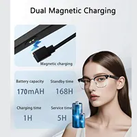 Smart AI translation glasses equipped with anti-blue light lenses, supporting real-time application translation in 164 languages - Image 5