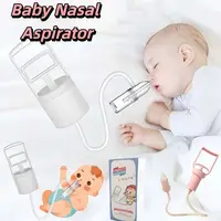 Congestion Relief Manual Toddlers Nasal Aspirator Removable Soft Silicone Nasal Cleaner Anti-backflow Nasal Irrigator Baby Nose