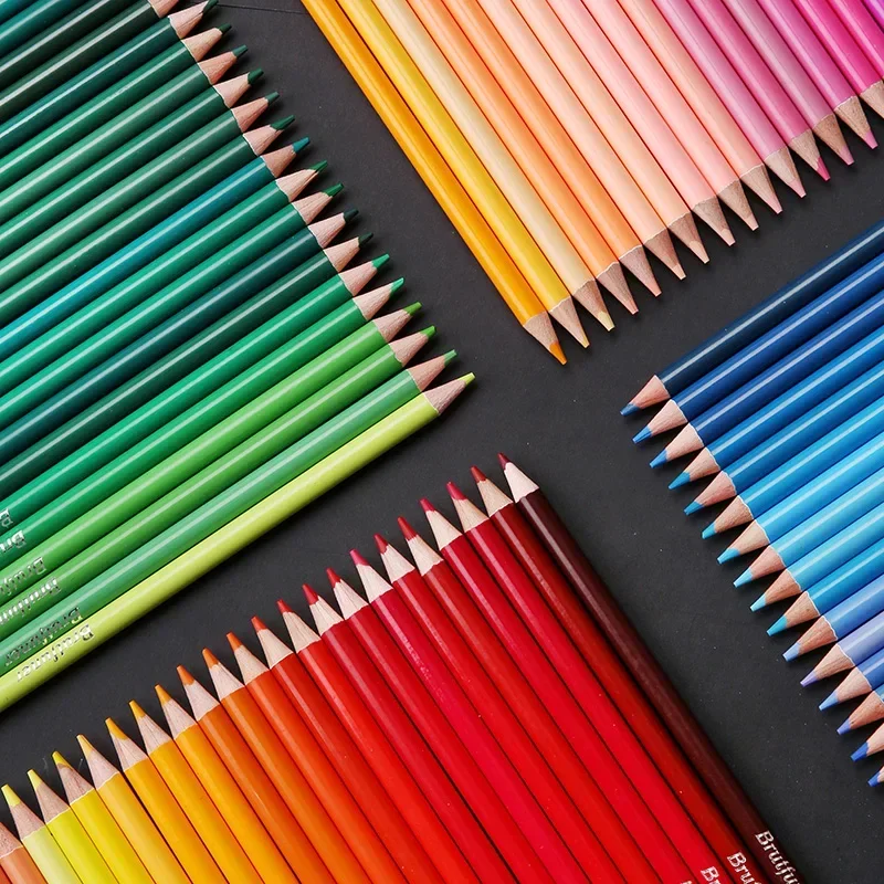 

Supplies Art Colored 48/120/160/180/260 Oil Brutfuner Artists Colour Coloring Student Wood School Colors Pencil Sketch