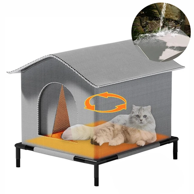 Cat House Weatherproof Safe Outside Winter Warm Pet Sleeping Bed Outdoor Foldable Small Dog Puppy Supply Universal Four Seasons Cat House Weatherproof Safe Outside Winter Warm Pet Sleeping Bed Outdoor Foldable Small Dog Puppy Supply Universal Four Seasons