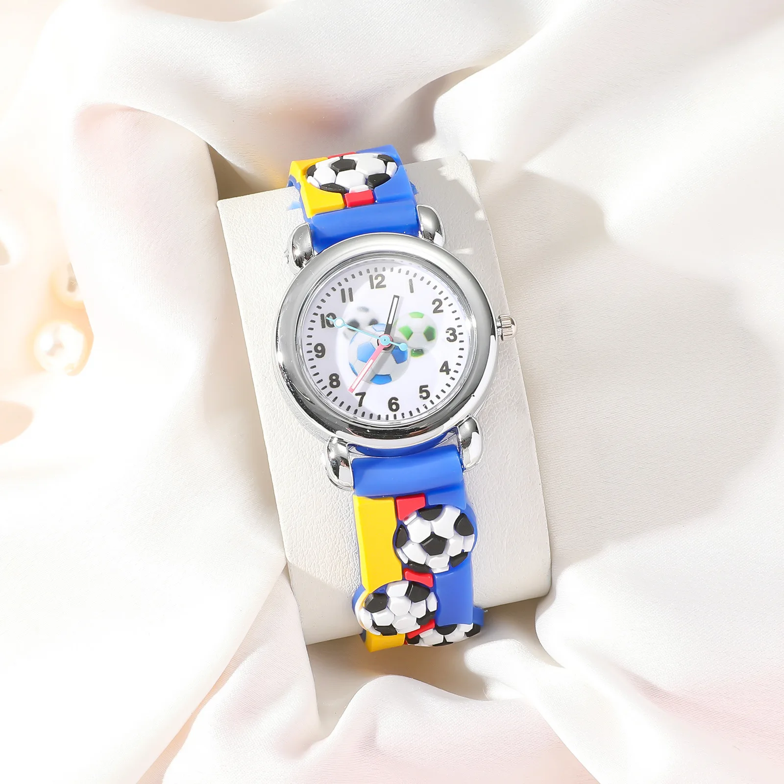 Cartoon Football Quartz Watch for Boys