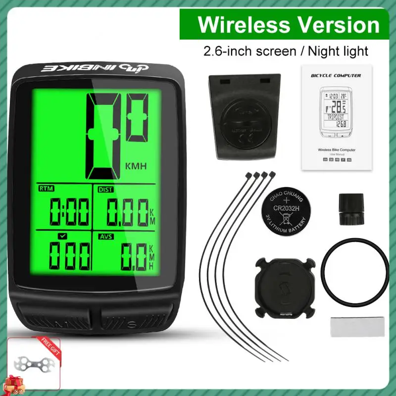 

INBIKE Bicycle Speedometer Wireless Odometer MTB Bike Computer Cycling Watch LED Screen Stopwatch Speedometer Bike Accessories