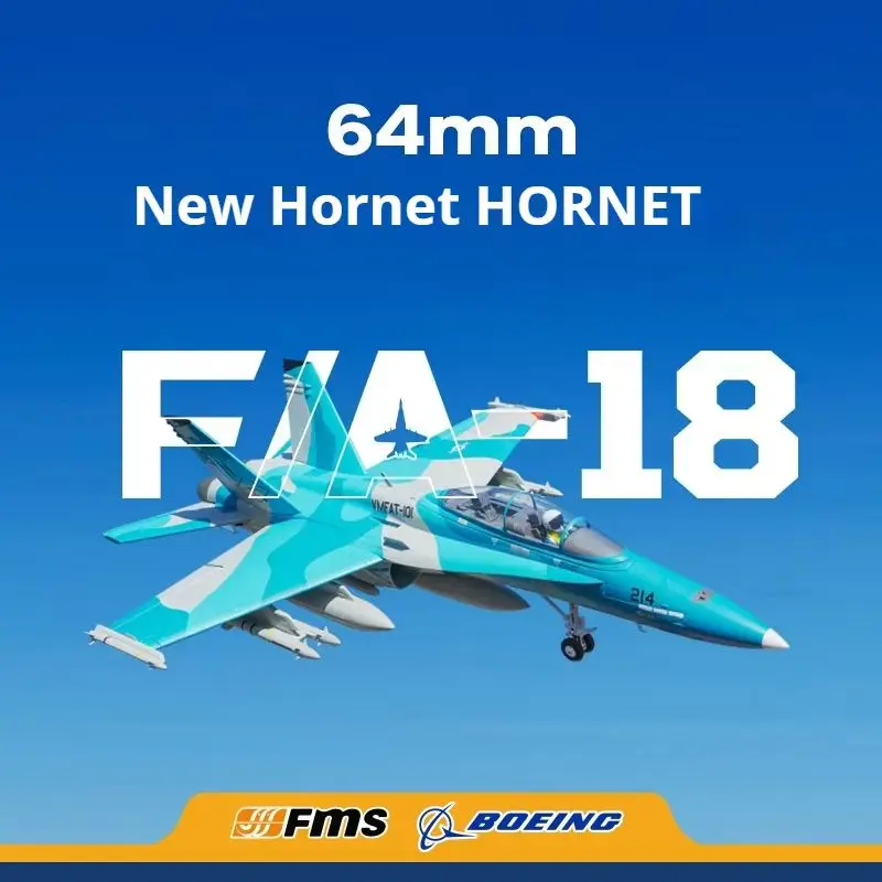 FMS 64mm F18 Ducted Mode Electric Remote Control Aircraft Fighter