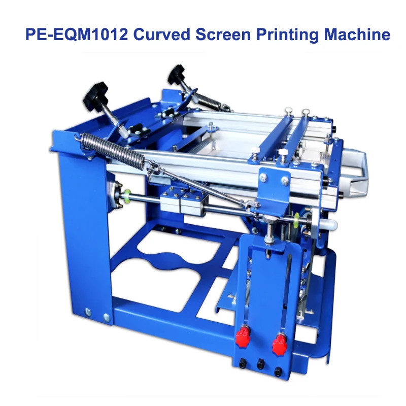 

Curved Screen Printing Machine PE-EQM1012 Press Silk Screen Printing Machine Screen Printing Station