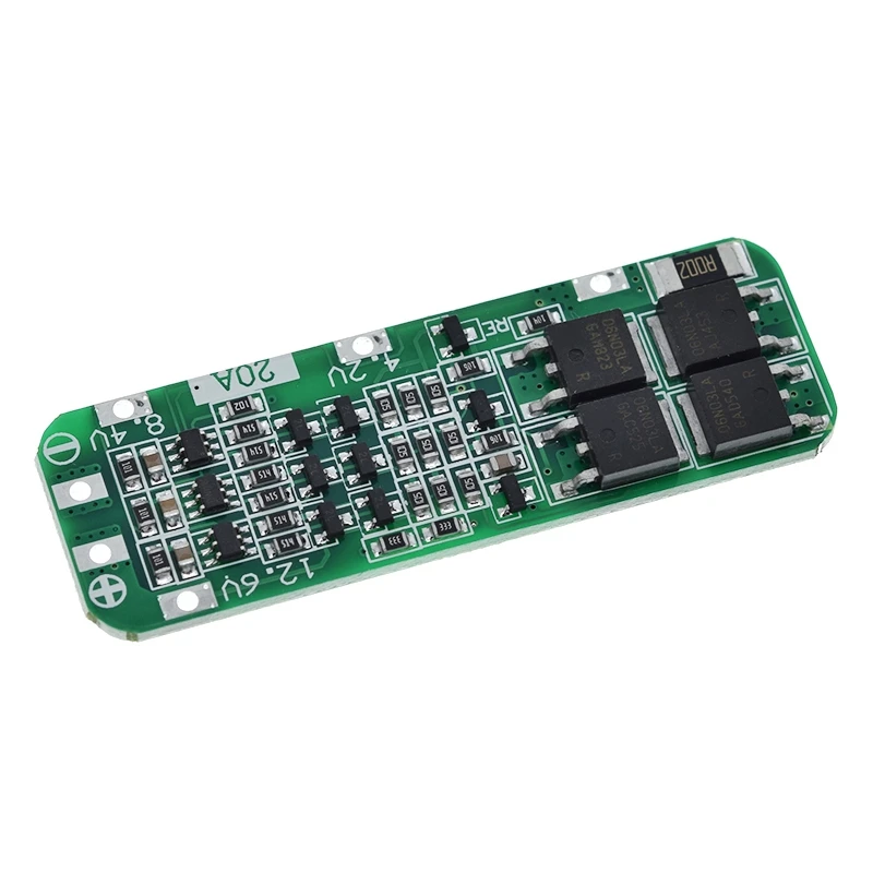 DIYTZT 1/3/5PCS 3S 20A Li-Ion Lithium Batterie 18650 ladegerät PCB BMS schutz bord 12,6 V zelle 59x20x3,4mm modul – Detail 7