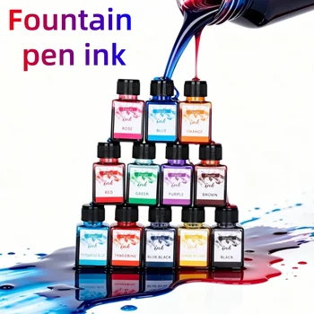 12-Color Fountain Pen Ink 1