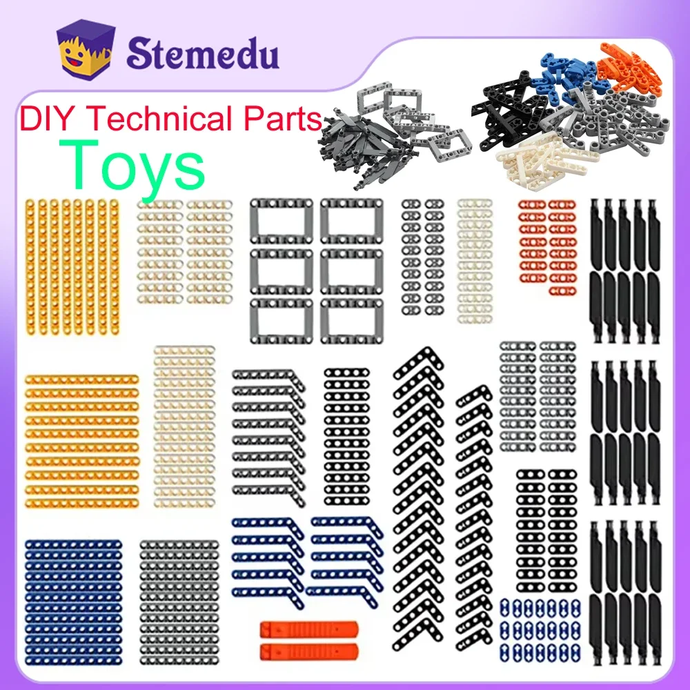 Beams Axles Connectors Technical Parts Bricks Sets 280PCS Compatible with legoeds Liftarm Brick Separator Chassis Frame Robot