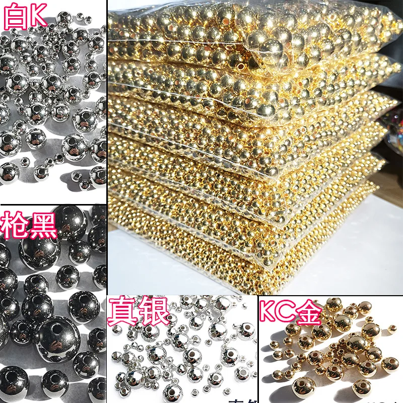 

Newest UV Coated Round Loose Jewelry Spacer Beads 3mm 4mm 5mm 6mm 8mm 10mm 12mm Bracelet Necklace Earring Beading Material