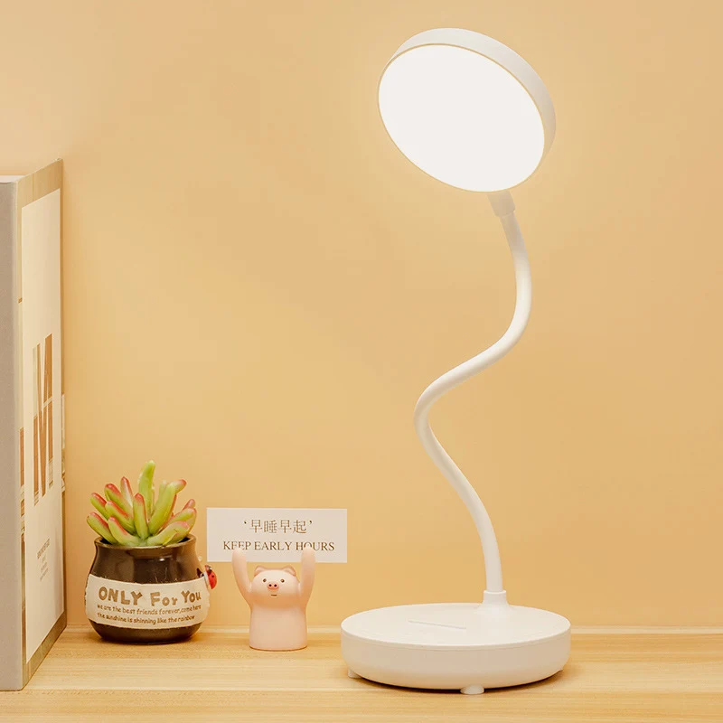 

USB LED Desk Lamp Eye Protection Table College Student Rechargeable USB Learning Dormitory Bedroom Bedside Reading Night Light