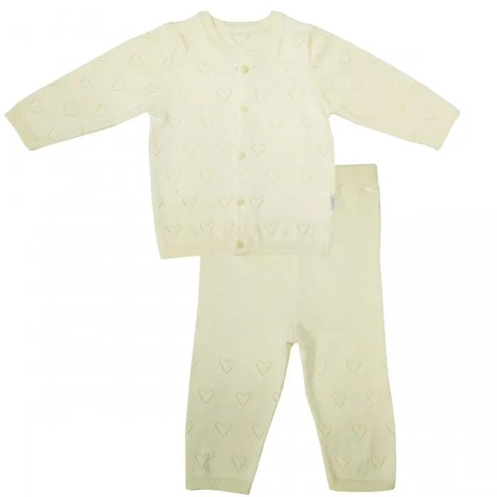 Set knitted папитто heart blouse and pants 2 piece of |