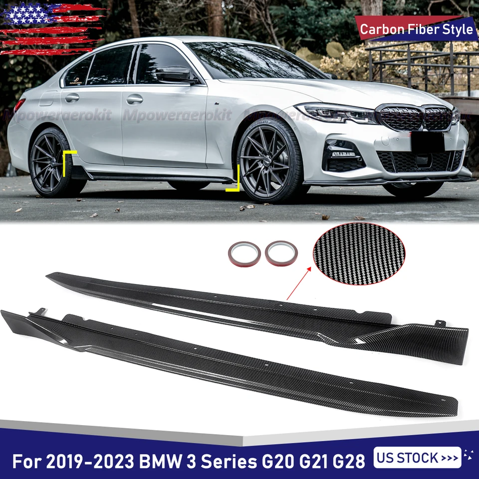 G20 ABS サイドスカートエクステンションリップ と互換性がある BMW 新 