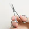 Safety Tip  Durable Nail Eyebrows Eyelash Trimmer Stainless Steel Small Grooming Scissors Portable   for Gift 2