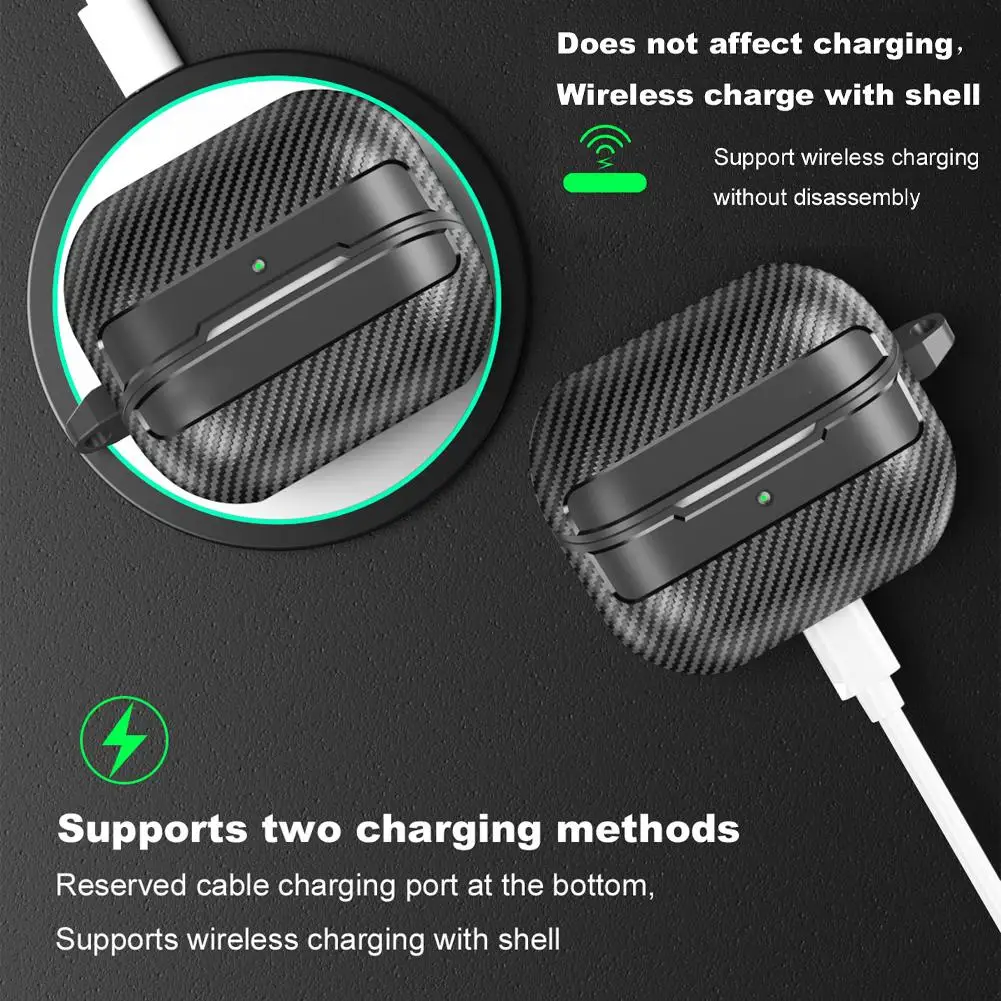 TPU Carbon Fiber Protective Case for Galaxy Buds Pro