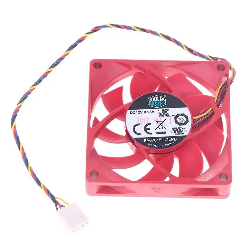 �Lüfter 7015 von Cooler Master; 70*70*15MM in der Größe für AMD-CPUs, 1000-3400 U/min Geschwindigkeit, FA07015L12LPB PWM 4PIN, DC12V 0,25A“ – Detail 8