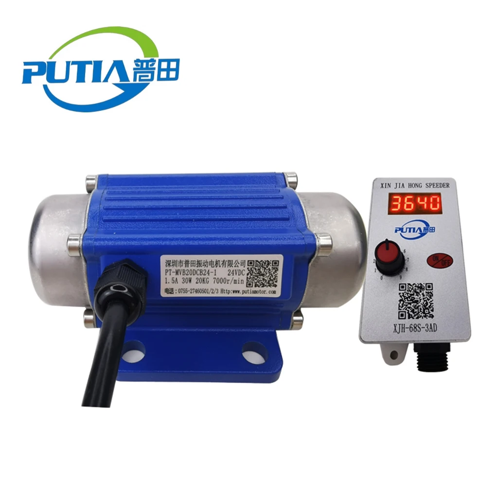 Moteur De Vibration DC 24V 3800 Tr/min - Double Roue Excentrique, Câble 0.5m - Pour Massage, Tamis, Rappels Vibrants