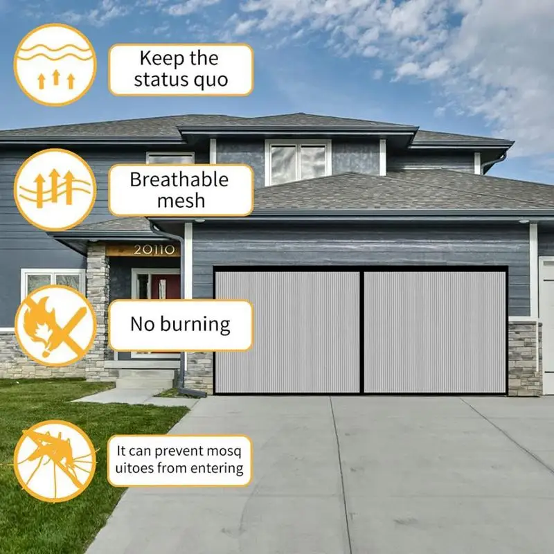 

Сетка для гаражных дверей сетка с магнитом Пыленепроницаемая сетка для летних дверей сетка без сверления Двойная сетка