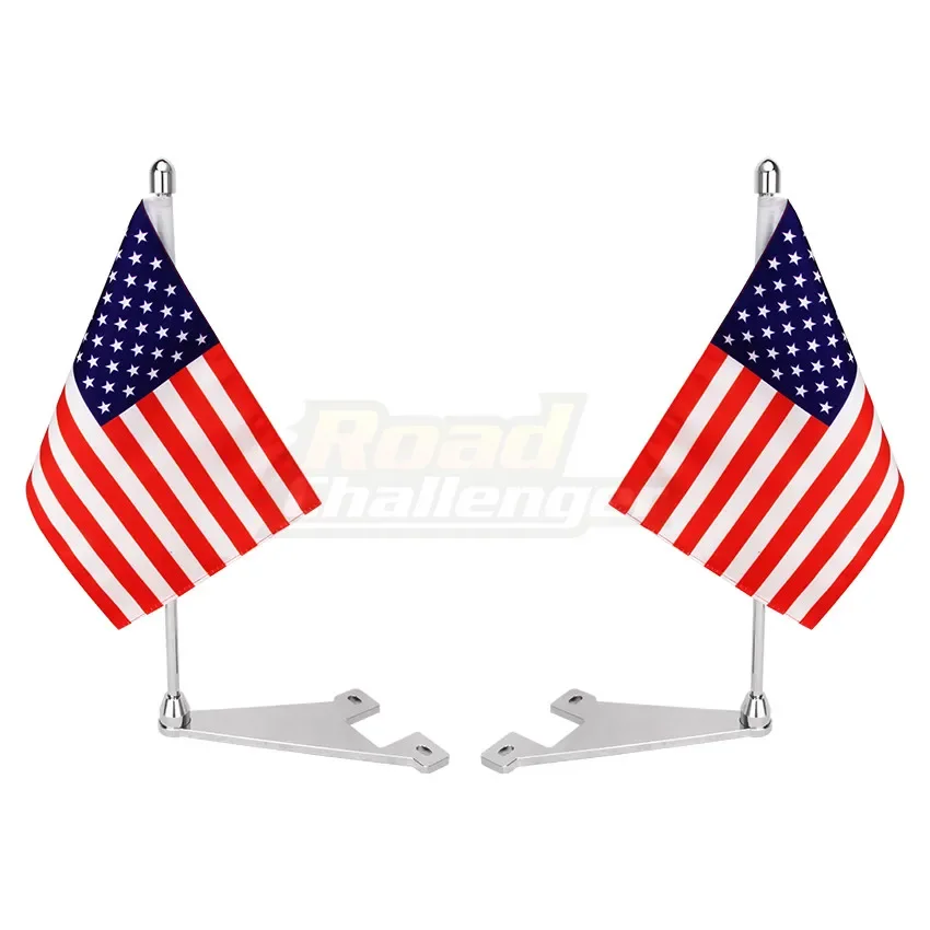 Mât Télescopique Pour Drapeau De Moto - 1,2 M Avec Pince Réglable (12 à 40 Mm) - Idéal Pour Guidon, Voiture, Démonstration Patriotique Ou Pub