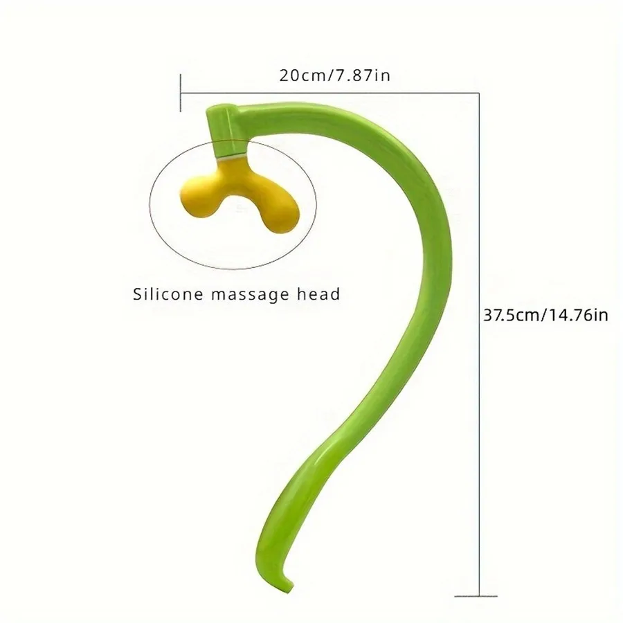 Scapular Seam Massager Massage Hook Back Meridian Shoulder Cervical Vertebra Hook Lumbar Kneading Acupoint Hammer Massage Stick