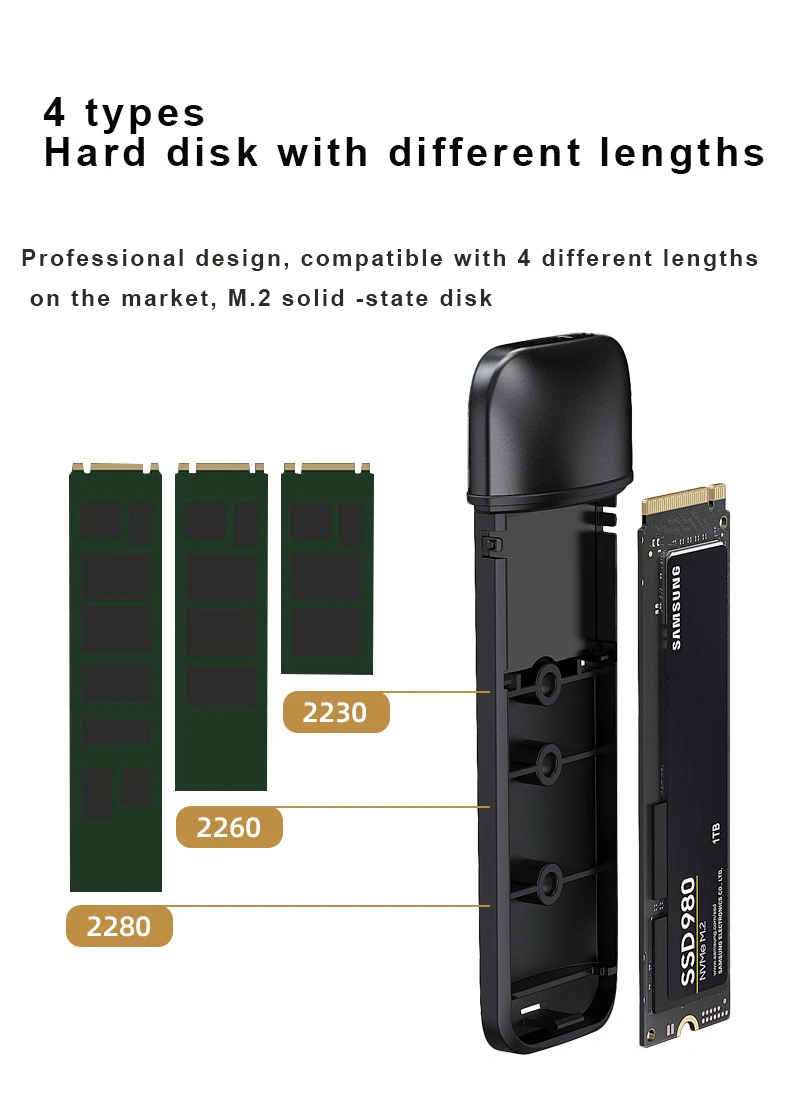 WALRAM RGB M.2 NVMe SATA   ϵ ̺ ũ Ŭ, USB 3.1 C Ÿ, 10Gbps SATA USB ܺ Ŭ ڽ