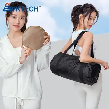 25L Gym Workout Bag Oxford Duffel Bag Waterproof Overnight Tote with Compartment and Wet Pocket Foldable for Camping Travel Gear 2