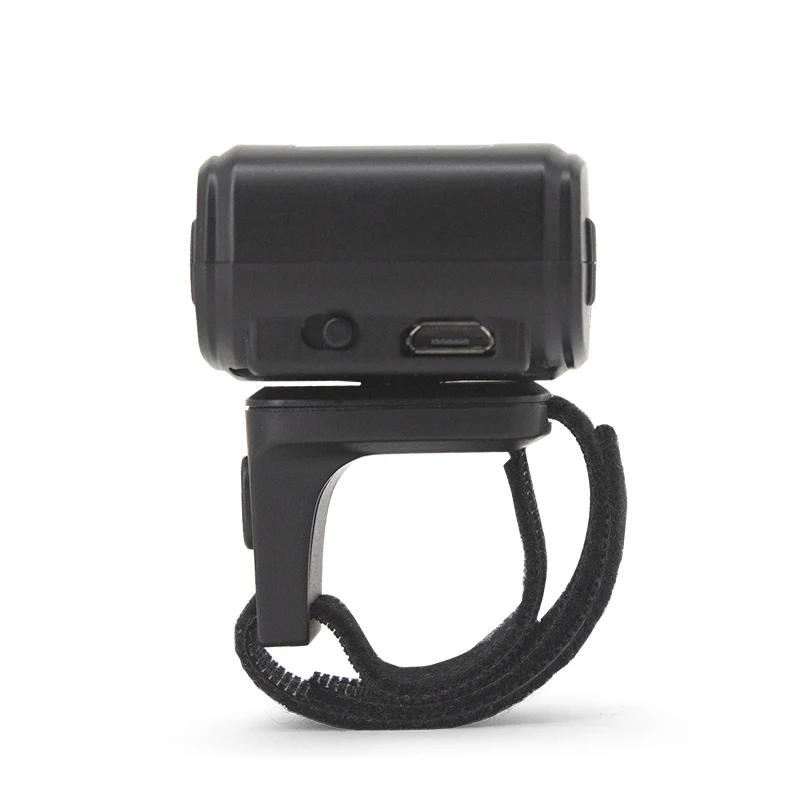 R68 Wearable Finger Mini Bar Code Reader Scanner Adjustable 1D 2D Ring Barcode Scanner 2.4G Wireless Bluetooth USB Wired